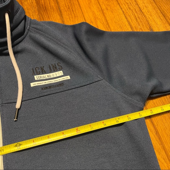 Jack & Jones CORE Full Zip Jacket Size Medium Blue - Picture 5 of 10